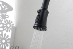 Haoyye Kitchen Faucet with Pull-Out Sprayer, 360° Swivel High Arc Stainless Steel Faucet with Single Handle Control, Anti-Corrosion Spot-Resistant Finish, Space-Saving Design for Modern Kitchens, Utility Sinks, and Easy DIY Installation