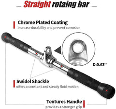 HAOYYE Multi-Functional Power Cage Adjustable Pull Up Squat Rack with 360° Rotating V Bar Triceps Rope and Lat Pull Down Bar, Heavy Duty Steel Frame for Home Gym Strength Training