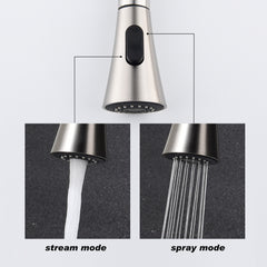 HAOYYE Kitchen Faucet with Pull Out Spraye Sturdy Space-Saving Heavy Duty Modern Design Adults Dorm Room Easy Assembly Bedroom Furniture