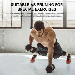 HAOYYE 25LB Pair HDRS Rubber Coated Solid Cast Iron Dumbbells with Contoured Chrome Handles, Hexagon Heads for Stable Grip, Floor Protection and Durable Strength Training Equipment for Home Gym and Fitness Workouts