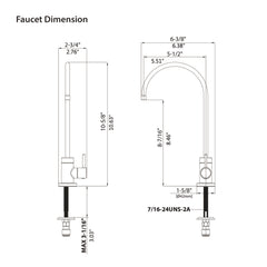 HAOYYE Kitchen Water Filter Faucet, Drinking Water Faucet Sturdy Space-Saving Heavy Duty Modern Design Adults Dorm Room Easy Assembly Bedroom Furniture