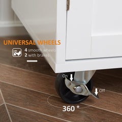 HAOYYE Kitchen Storage Cabinet with Adjustable Shelves, Durable Wood Construction, Space-Saving Design, Multi-Functional Organizer for Pantry, Utensils, and Home Kitchen, Easy Assembly, Modern Style