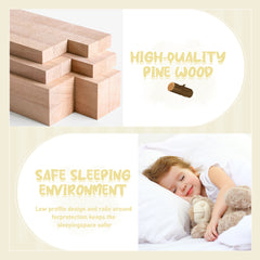 HAOYYE Queen Size Bed Floor Bed with Safety Guardrails and Door for , White(Expect Arrival Date 2024.7.26), Old SKU W158090696 Sturdy Space-Saving Heavy Duty Modern Design Adults Dorm Room Easy Assembly