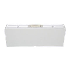 HAOYYE One Piece Folding Table and Chair Set Aluminum Alloy Portable Picnic Table with Built In Seats Lightweight Outdoor Camping Furniture for Patio Garden BBQ Travel Easy Carry Foldable Table and Bench Combo for Adults