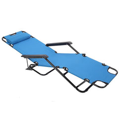 HAOYYE Portable Dual-Purpose Extendable Folding Reclining Chair, Blue – Premium Steel Tube and Oxford Fabric, Comfortable and Durable Lounge Chair for Outdoor Use, Adjustable Reclining Chair, Easy to Carry, Space-Saving Design for Camping, Patio