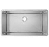 HAOYYE 32" L X 19" W Undermount Single Bowl 18 Gauge 304 Stainless Steel Kitchen Sink (Sink Only) Sturdy Space-Saving Heavy Duty Modern Design Adults Dorm Room Easy Assembly Bedroom Furniture