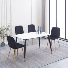HAOYYE Modern Dining Chair Set of 4, Versatile and Stylish Design for Restaurants, Cafes, Offices, and Living Rooms, Durable and Space-Saving, Easy to Assemble
