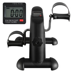 Haoyye Mini Exercise Bike for Home Rehabilitation, Maximum Weight 120KG, with LED Display, Foot Restraint Strap, and Adjustable Resistance