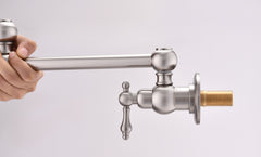 HAOYYE Pot Filler Faucet Wall Mount Sturdy Space-Saving Heavy Duty Modern Design Adults Dorm Room Easy Assembly Bedroom Furniture