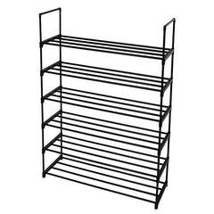 HAOYYE 6-Tier Shoe Rack Shoe Tower Shelf Storage Organizer, Durable Space-Saving Solution for Bedroom, Entryway, Hallway, and Closet, Versatile Use, Modern Design, Premium Quality for Organizing and Decluttering Shoes in Any Space.