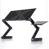 HAOYYE 48 x 26cm Portable Folding Table for Home Use, Assembled Black Table, Compact and Lightweight Design, Soft Cozy Surface, Premium Quality, Multi-Function, Decorative, Comfortable, Perfect for Home, Office, and Travel
