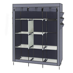 HAOYYE 69" High-Leg Non-Woven Fabric Assembled Cloth Wardrobe, Durable, Space-Saving Organizer with Modern Design, Stylish Look, and Versatile Use, Premium Quality Storage Solution for Bedroom, Living Room, Closet, and Home Essentials.