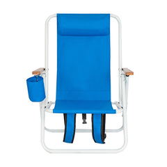 HAOYYE Portable High Strength Beach Chair with Adjustable Headrest, Lightweight Folding Lounge Chair for Outdoor Relaxation, Perfect for Beach, Camping, Fishing, and Travel, Easy to Carry and Store