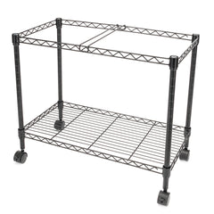 HAOYYE Single Tier Metal Rolling Mobile File Cart – Black, Space-Saving & Durable, Easy Mobility with 4 Wheels, Premium Quality Steel Construction, Ideal for Home Office, Classroom, Living Room – Soft Cozy Warm Flannel Fleece, Luxury & Stylish Design
