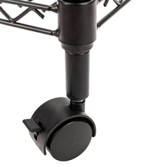 HAOYYE Single Tier Metal Rolling Mobile File Cart – Black, Space-Saving & Durable, Easy Mobility with 4 Wheels, Premium Quality Steel Construction, Ideal for Home Office, Classroom, Living Room – Soft Cozy Warm Flannel Fleece, Luxury & Stylish Design