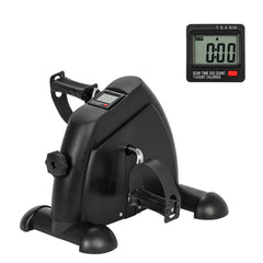 HAOYYE Home Use Mini Exercise Bike for Hands and Feet Training, Under Desk Pedal Exerciser with Adjustable Resistance, Compact Portable Fitness Pedal Bike for Indoor Arm Leg Workout and Physical Therapy, Quiet Design, Black