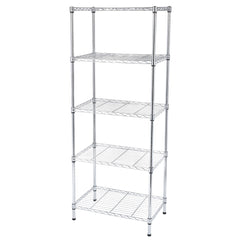 HAOYYE 5-Tier Wire Shelving Unit – Heavy-Duty Adjustable Metal Storage Shelves With Sturdy Steel Construction, Perfect For Garage, Kitchen, Pantry, And Office Organization, Durable And Space-Saving Design, Premium Quality Home Storage Solution