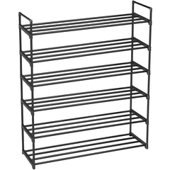 HAOYYE 6-Tier Shoe Rack Shoe Tower Shelf Storage Organizer, Durable Space-Saving Solution for Bedroom, Entryway, Hallway, and Closet, Versatile Use, Modern Design, Premium Quality for Organizing and Decluttering Shoes in Any Space.