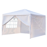 HAOYYE Outdoor Waterproof Tent 3x3m Pop Up Canopy with 4 Sidewalls Portable Folding Tent with Spiral Tubes for Backyard Wedding Party Events Sun Shade Shelter