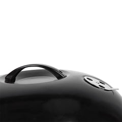 HAOYYE 18-Inch Portable Charcoal Grill with Enamel-Coated Lid and Bowl, BBQ Kettle Grill with Ash Catcher and Air Vents, Outdoor Patio Camping Stove with Wheels