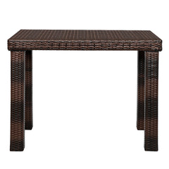 HAOYYE Bar Table Brown Gradient Stylish Modern Design Durable Sturdy Construction Perfect for Home Bar Kitchen Dining Room Indoor and Outdoor Use Elegant Brown Finish Ideal for Entertaining and Everyday Use