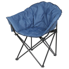 Haoyye Camping Chair, Blue Alloy Steel Frame, Foldable and Durable, Perfect for Camping, Fishing, Outdoor Relaxation, Lightweight and Comfortable Chair with 300lbs Capacity