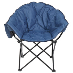 Haoyye Camping Chair, Blue Alloy Steel Frame, Foldable and Durable, Perfect for Camping, Fishing, Outdoor Relaxation, Lightweight and Comfortable Chair with 300lbs Capacity