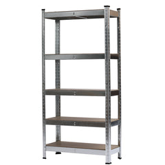 HAOYYE 5-Tier Galvanizing Storage Rack, Gray, Soft Cozy Warm Flannel Fleece Home Decor, Luxury Comfortable Unique Design, Premium Quality Decorative Storage Organizer for Home Office Garage or Warehouse, Durable and Spacious Shelving Unit.