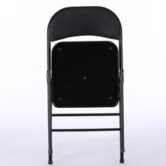 HAOYYE 6PCS Elegant Foldable Iron & PVC Chairs for Convention and Exhibition, Light Brown, Sturdy and Comfortable Chairs for Events, Meetings, Conferences, Easy to Store and Transport, Durable and Stylish Design