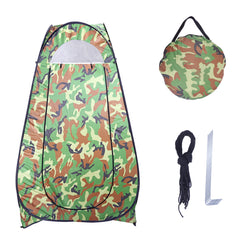 Haoyye Pop Up Tent Instant Portable Shower Tent, Outdoor Privacy Toilet & Changing Room, Waterproof Camouflage Design with Zipped Window and Built-in Storage Bag, Easy Setup for Beach, Camping, or Road Trips