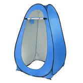 HAOYYE Blue Portable Pop Up Shower Tent Changing Room Privacy Shelter with Steel Wire Frame and Silver Coated Fabric for Camping Beach Hiking Outdoor Use 120x120x190cm