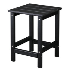 HAOYYE Single Layer Square HDPE Side Table, Durable and Lightweight, Perfect for Any Room or Outdoor Use