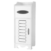 HAOYYE Waterproof Single Door Bathroom Cabinet White Wall-Mounted Storage Organizer with Adjustable Shelves Durable and Moisture-Resistant Design Perfect for Bathroom Essentials and Small Space Organization