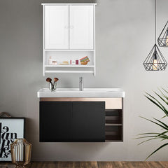 HAOYYE Wall Hanging Cabinet with Two Doors Wall Washer Storage Cabinet Sturdy Design Durable Multifunctional Modern Home Organizer Storage Solution Practical Stylish Space-Saving