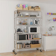 HAOYYE 6-Tier disassembly and free assembly NSF-Certified Steel Wire Shelving with Wheels soft cozy warm flannel fleece home decor luxury comfortable unique design premium quality decorative
