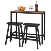 HAOYYE Set of 2 Pine Wood Saddle Seat Bar Stools Black Durable Sturdy Design Modern Space-Saving Organizer Stylish Multifunctional Seating for Living Room or Kitchen