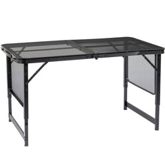 HAOYYE 4.7ft Portable Picnic Table, Adjustable Height Aluminum Alloy Folding Table for Outdoor Use, Perfect for Picnics, Camping, BBQs, and Family Gatherings, Lightweight and Easy to Store