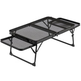 HAOYYE 3ft Portable Picnic Table with Wing Panels, Aluminum Alloy Folding Table for Outdoor Use, Perfect for Family Reunions, Picnics, BBQs, and Camping, Lightweight and Space-Saving Design