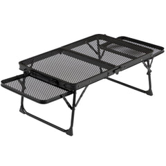 HAOYYE 3ft Portable Picnic Table with Wing Panels, Aluminum Alloy Folding Table for Outdoor Use, Perfect for Family Reunions, Picnics, BBQs, and Camping, Lightweight and Space-Saving Design