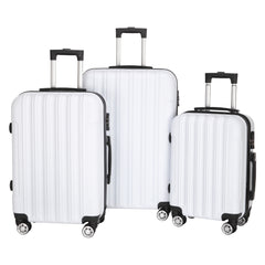 HAOYYE 3-in-1 Large Capacity Multifunctional Traveling Storage Suitcase, White