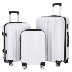 HAOYYE 3-in-1 Large Capacity Multifunctional Traveling Storage Suitcase, White