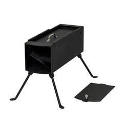 HAOYYE Portable Camping Rocket Stove, Outdoor Wood-Fueled Stove with High Fuel Efficiency, Detachable Folding Design, Ideal for Outdoor Cooking, Hiking, Hunting, and Picnics, Compact and Lightweight