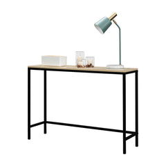 HAOYYE Industrial Style Porch Table - Light Walnut Triamine Board, Cozy Flannel Fleece, Unique Design, Luxury Home Decor, Premium Quality for Living Room and Entryway