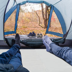 HAOYYE Memory Foam Camping Mattress, Portable Foldable Bed for Camping, Hiking, and Travel, Adjustable Comfort, Lightweight and Durable with Carry Bag for Easy Transport