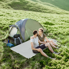 HAOYYE Memory Foam Camping Mattress, Sleeping Pad with Pillow, Portable for Outdoor Adventures, Lightweight and Easy to Clean