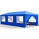 HAOYYE Outdoor Party Tent with 8 Removable Sidewalls, Waterproof Canopy Patio Wedding Gazebo, Blue, Ideal for Backyard Events, Weddings, and Outdoor Celebrations