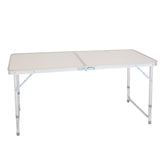 HAOYYE 4ft Portable Multipurpose Folding Table, Sturdy and Lightweight, White, Ideal for Dining, Work, Outdoor Activities, and Events, Compact Design, Easy Storage, Premium Quality, Durable, Space-Saving, Versatile Home Décor