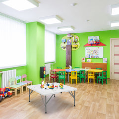 HAOYYE Low Molding Foldable Square Table, Lightweight and Durable Folding Table for Indoor and Outdoor Use, Perfect for Patios, Gardens, Offices, or Small Spaces, Easy to Store and Transport