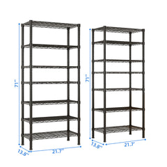 HAOYYE Adjustable Storage Shelves NSF Wire Shelving Unit Multiple rows Shelving for Storage Rack Shelves for Storage Heavy Duty Garage Shelf Pantry Shelves Kitchen Shelving,