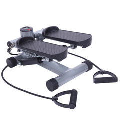 Haoyye Aerobic Fitness Step Air Stair Climber Stepper Exercise Machine, Low-Impact Workout with Digital Training Computer, Wide Anti-Slip Pedals, Resistance Bands, Ideal for Home Use
